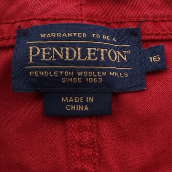 Pendleton Solid Red Skirt Womens Size 16 - Picture 7 of 8